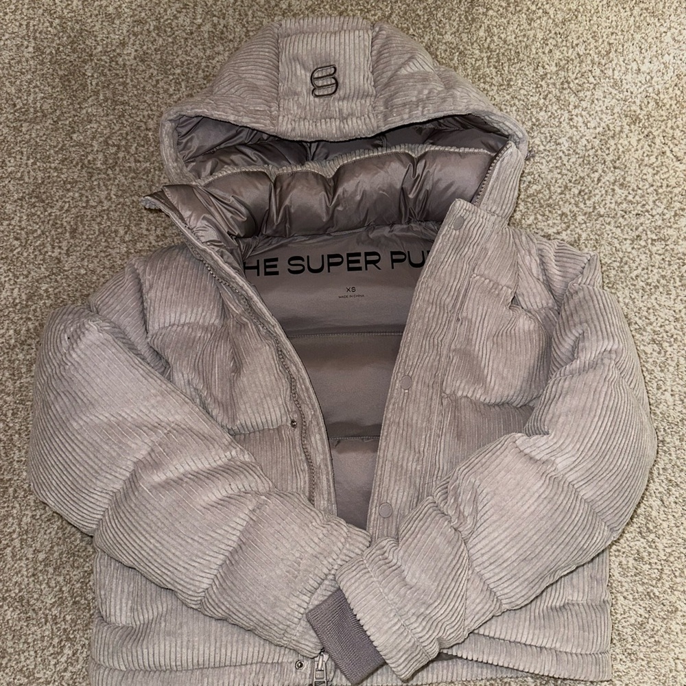 Aritzia The Super Puff Corduroy Jacket - Light purple - XS